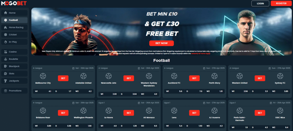 mogo bet homepage