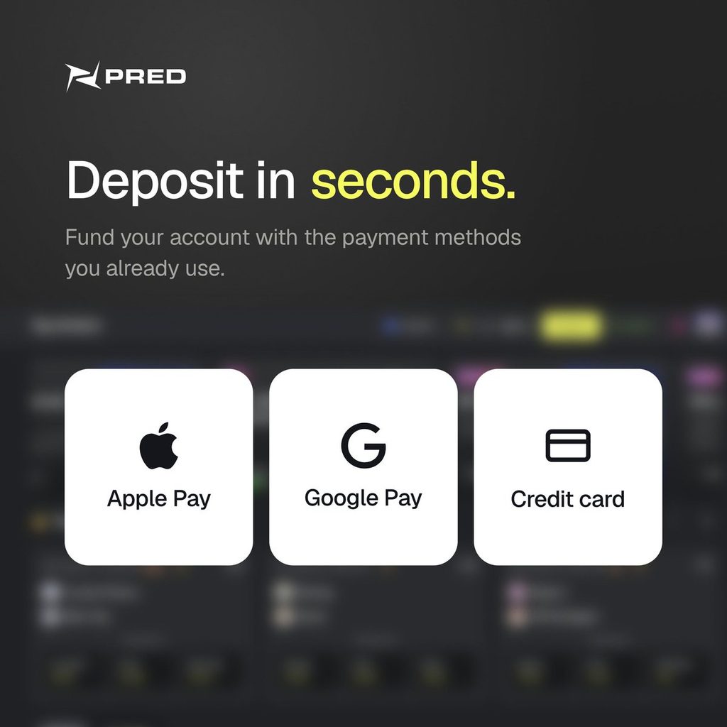 pred app deposit to your account in seconds